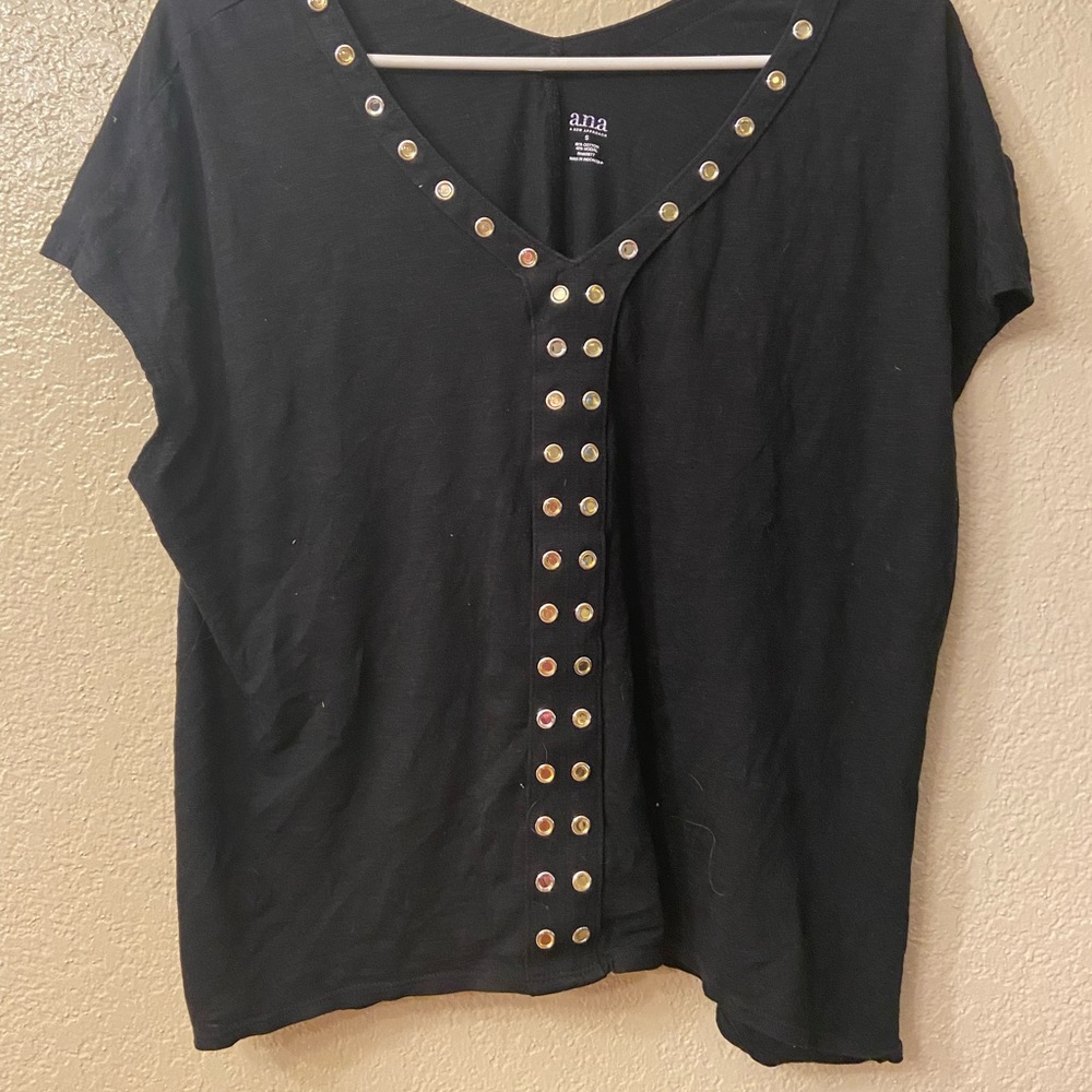 Black with shiny decorations
